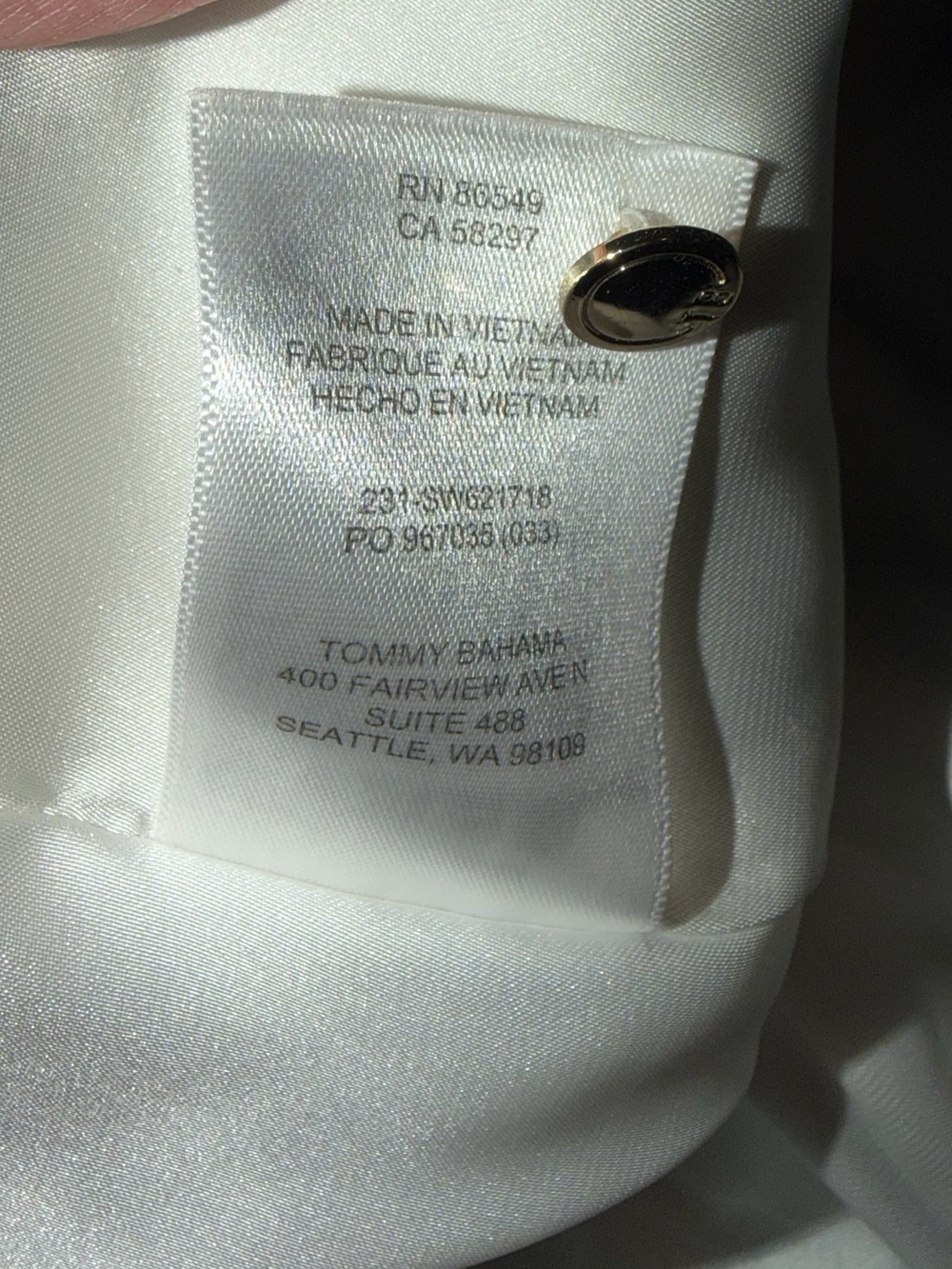 Tommy Bahama Graceful Blooms 30th Anniversary 100% Silk Cream Shift Dress - Picture 7 of 8